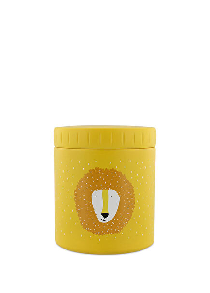 Mr. Lion Sarı Çelik Termal Çocuk Yemek Kabı 500 ml