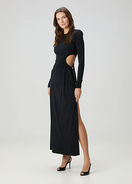Octavia Black Maxi Evening Dress