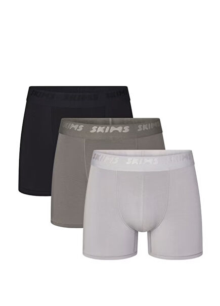 3" Çok Renkli 3lü Trunk Boxer Set