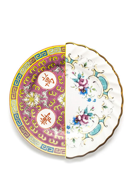 Hybrid Eudossia Desenli Porselen Dekoratif Pasta Tabağı 20 cm