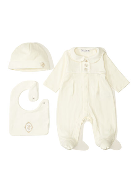 Ekru Erkek Bebek 3'lü Set