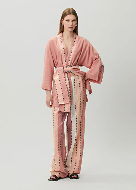 Aetera Pink Striped Beach Pants