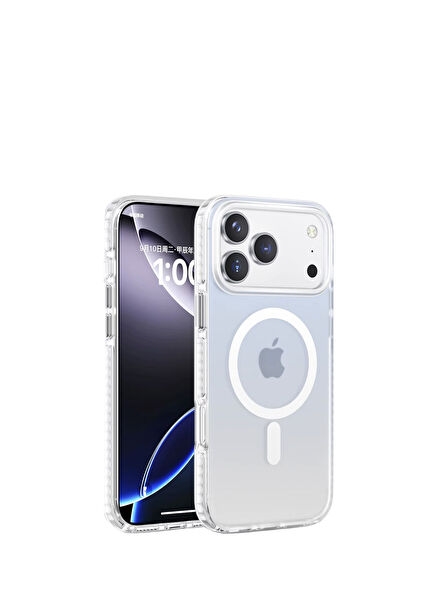 ıPhone 17 Pro Gradient Magsafe Kılıf Beyaz