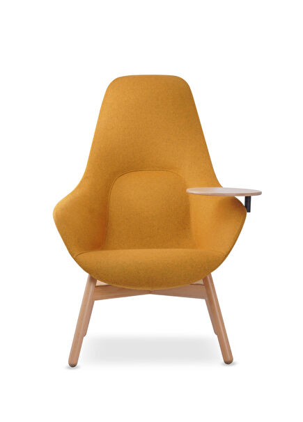 Patrick Mustard Yellow High Back Chair Armchair