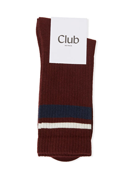 Burgundy Men's Sports Socks