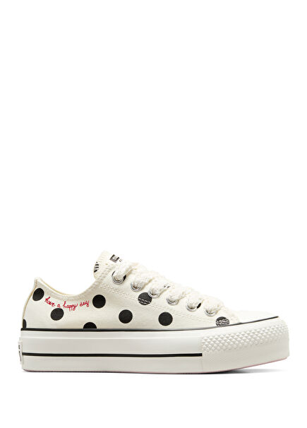 Chuck Taylor Lift Siyah Beyaz Kadın Kanvas Sneaker