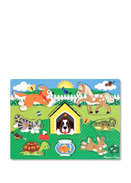 Wooden Pets 8 Piece Peg Puzzle