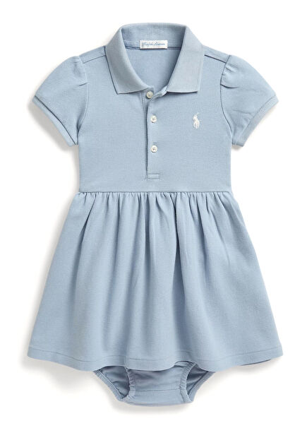 Mavi Kız Çocuk Elbise