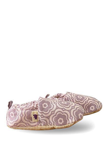 Çiçekler Pamuklu Kaydırmaz Tabanlı Bebek Patik