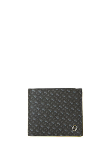 Icon Black Logo Patterned Men's Leather Wallet