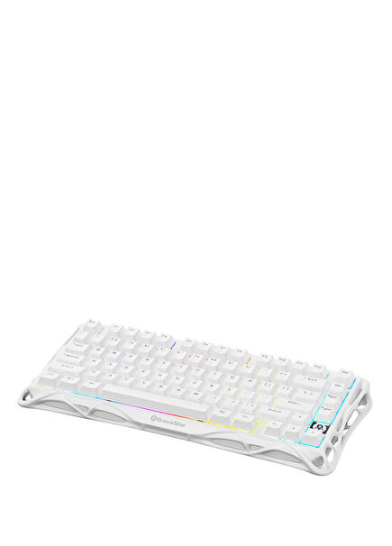 Mercury K1 Lite RGB Beyaz Kablosuz Mekanik Gaming Klavye 