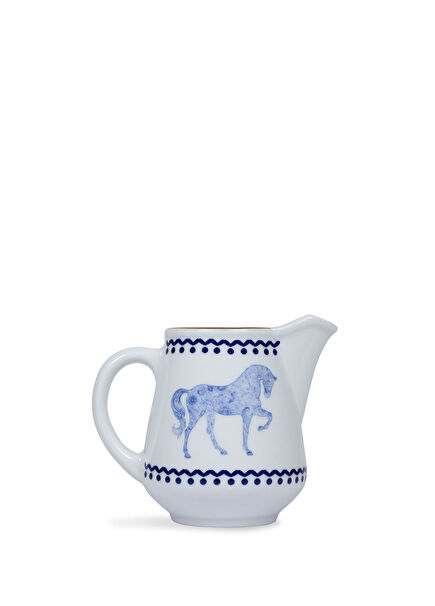 Horse Luck Collection Blue Porselen Sütlük