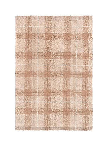 Tartan Rose Pamuklu Orta Boy Çocuk Odası Halısı 140 x 190 cm