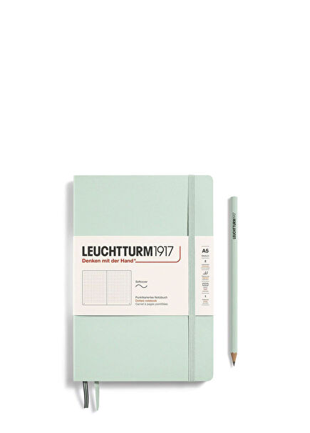 A5 Yumuşak Kapaklı Mint Green Çizgisiz Defter 