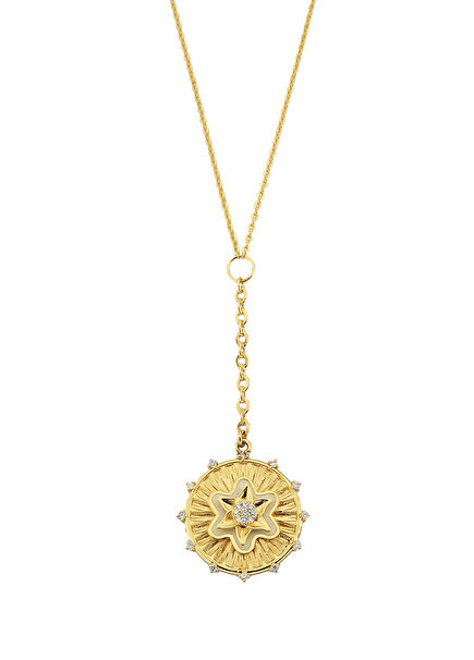 Forget Me Not Diamond Detailed Necklace