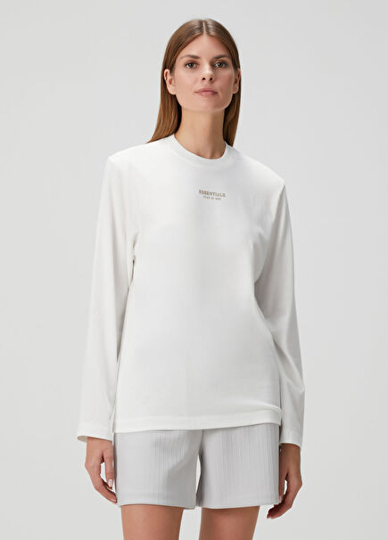 Classic Fit White Long Sleeve T-Shirt