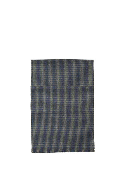 Blue Plaid Pattern Men's Scarf