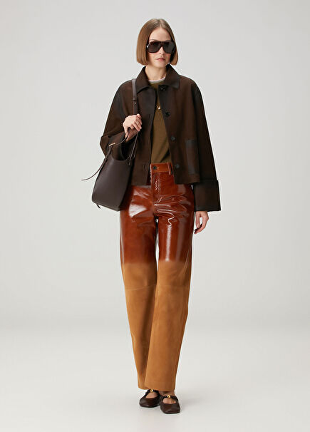 Brown Suede Pants