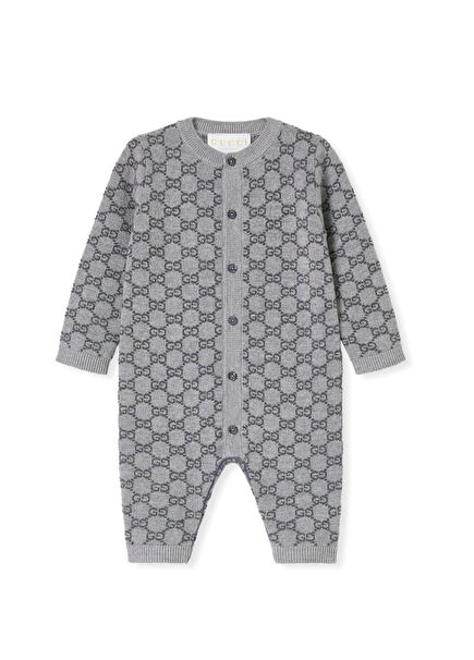 Gri Unisex Bebek Yün Tulum
