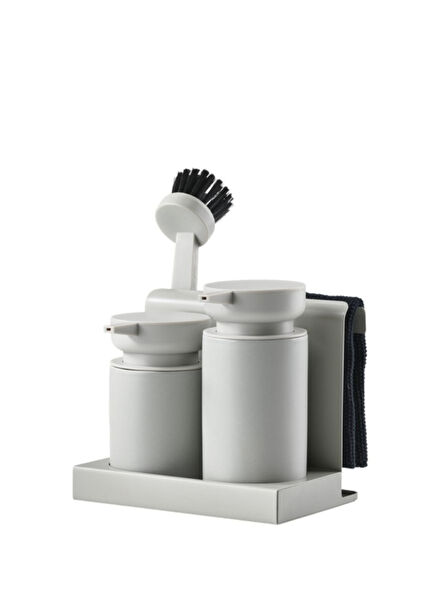Exterior Warm Grey 5 Piece Dishwashing Set