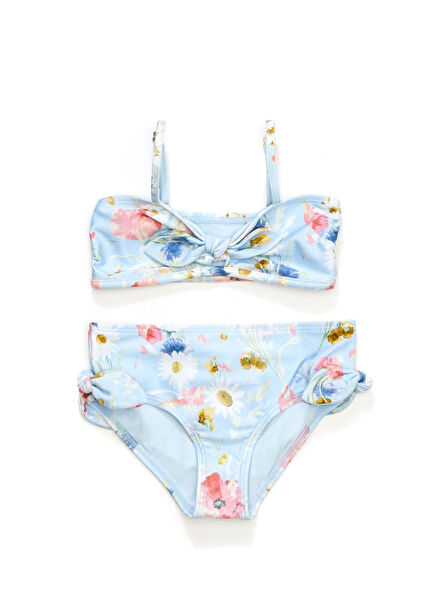 Lucky Çok Renkli Kız Çocuk Bikini Takımı
