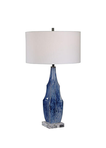 Everard Dark Blue Ceramic Lampshade