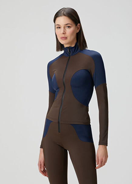 Kahve Lacivert Hırka