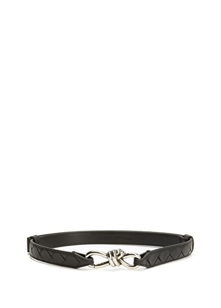 Black Women's Leather Belt