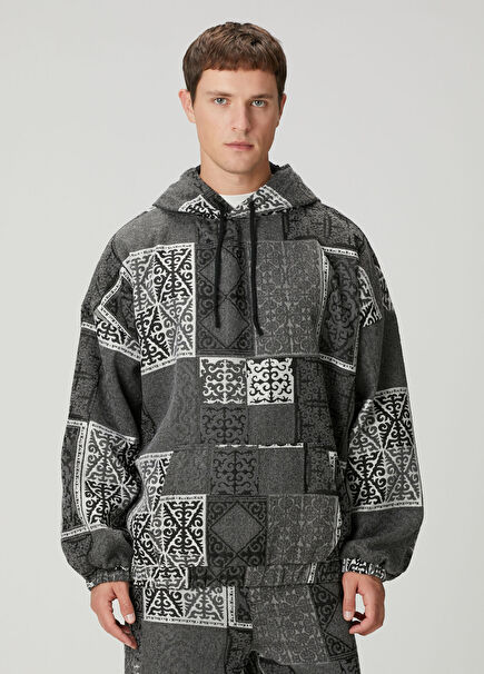 Black Hooded Sweatshirt