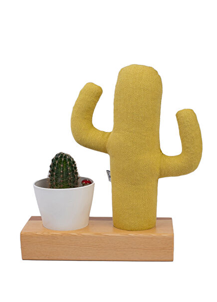 Kayigo Flowery Yellow Potted Cactus Notepad