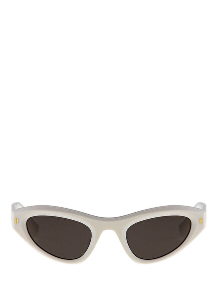 Burcu Esmersoy x Hermossa Hm 1593 C 5 Cat Eye Beyaz Asetat Kadın Güneş Gözlüğü
