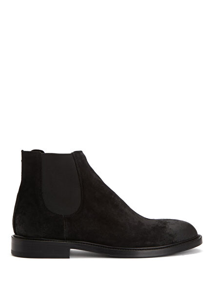 Black Men's Leather Boots