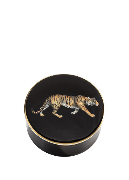MW Twin Tiger Black Decorative Box