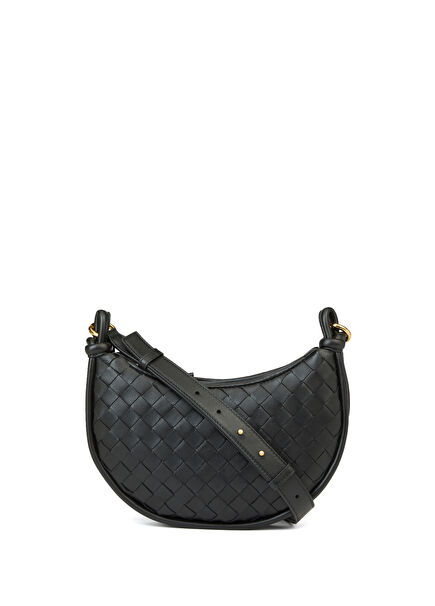 Gemelli Messenger Black Womens Leather Bag