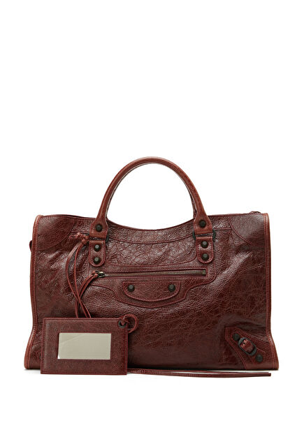 Le City Medium Burgundy Women's Leather Bag