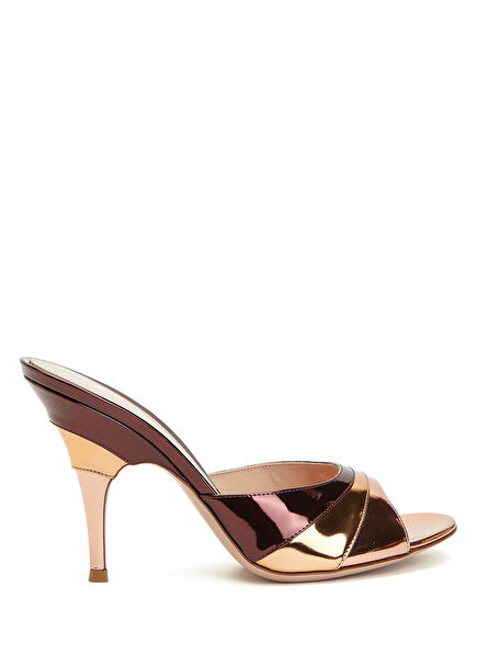 Marea Bronze Women's Leather Slippers