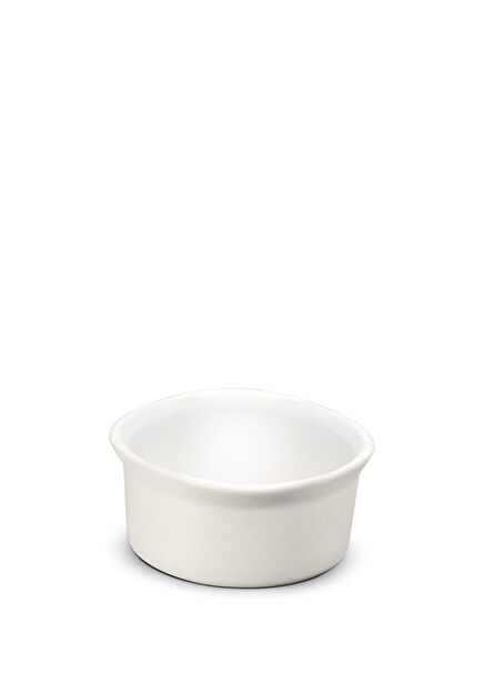White Matte Oval Casserole 10X4.5 cm