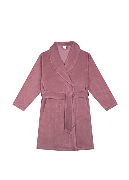 Pink Velvet Girls' Dressing Gown