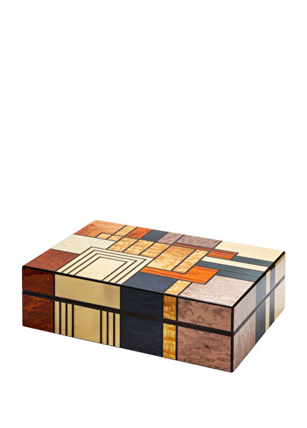 İspanyol Sedir Tasarım Humidor Abstract 30s Puro Kutusu 