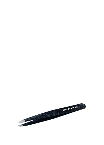 Slant Tweezer Dusted Onyx Işıltılı Siyah Oniks Cımbız