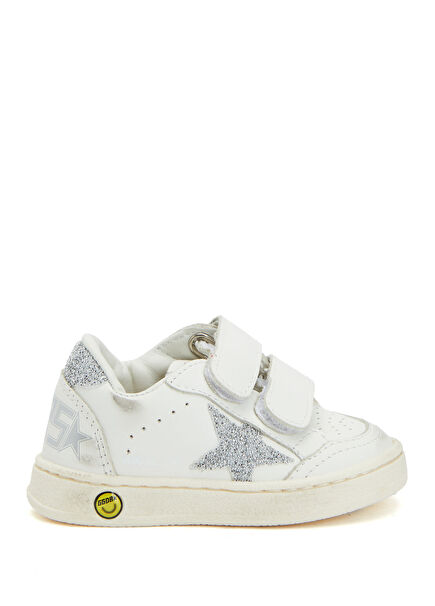 Ball Star White Kids Leather Sneakers