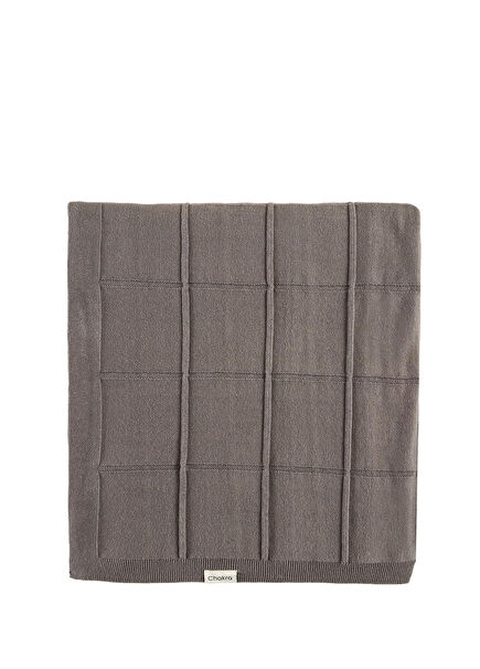Espen Grey Cotton Sofa Shawl 130 x 170 cm