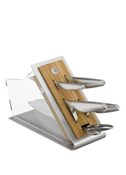 Chef's Edition Steel 6 Piece Knife and Block Set