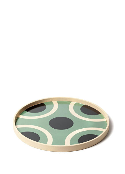 Biarritz Large Colorblocked Deri Tepsi