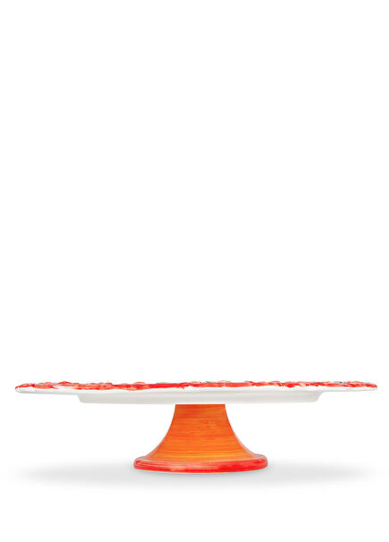 Camomilla Red Ceramic Cake Stand