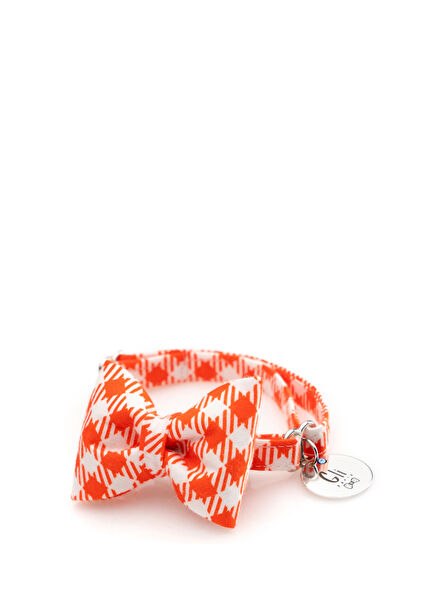 Orange Bow Tie Cat Collar