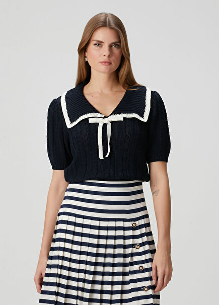 Pippa Lacivert Triko Bluz