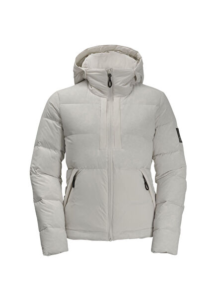 Wandermood Down Gri Kapüşonlu Kadın Outdoor Mont