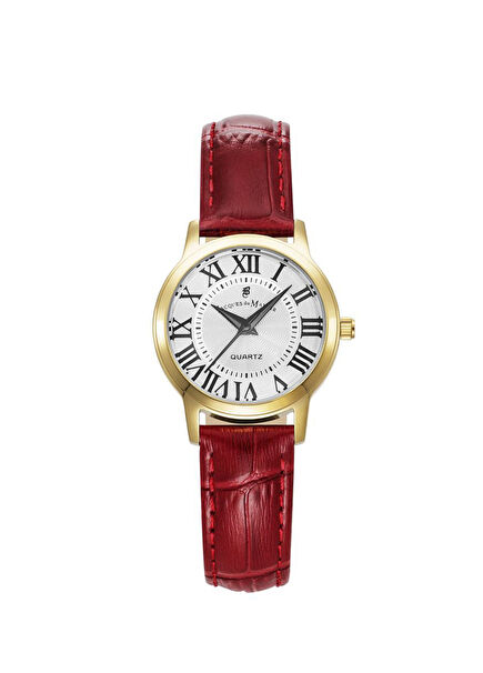 JWL04903 Red Leather Women's Wristwatch