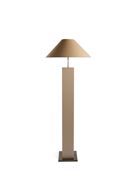 Nona Beige Wooden Floor Lamp